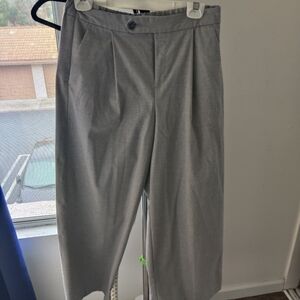 Banana republic grey wide leg pants